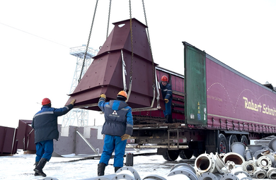 НПО Пассат отгрузило два бункера  для отделения грануляции сильвинитовой обогатительной фабрики