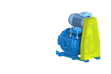 Groups with v-belts driving